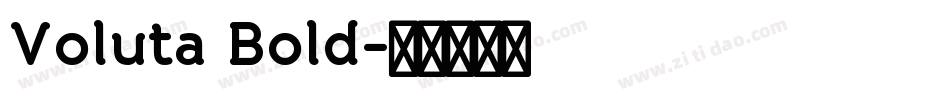 Voluta Bold字体转换